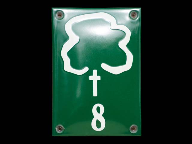 Grabschild-Baumnummer