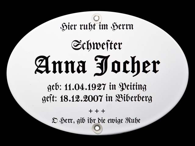 Grabschild-Jocher