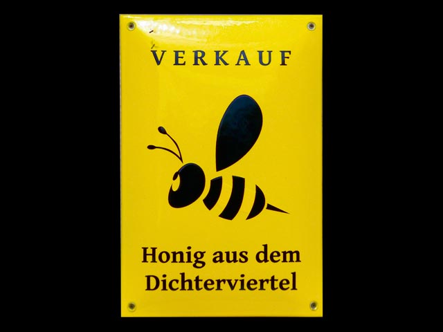 Firmenschild-Honig