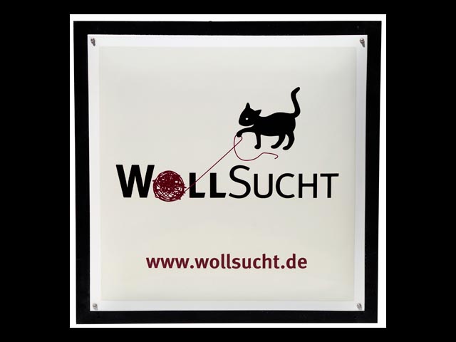 Firmenschild-Wollsucht
