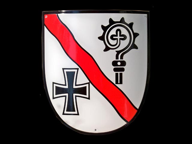 Wappen-Silber-Rot