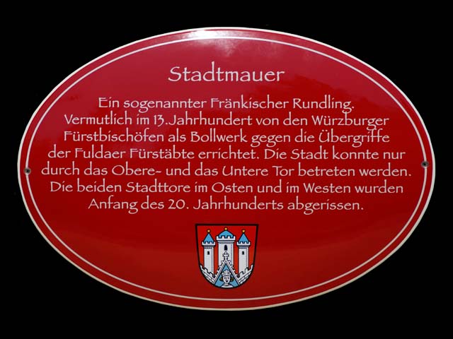 Textschild-Stadtmauer