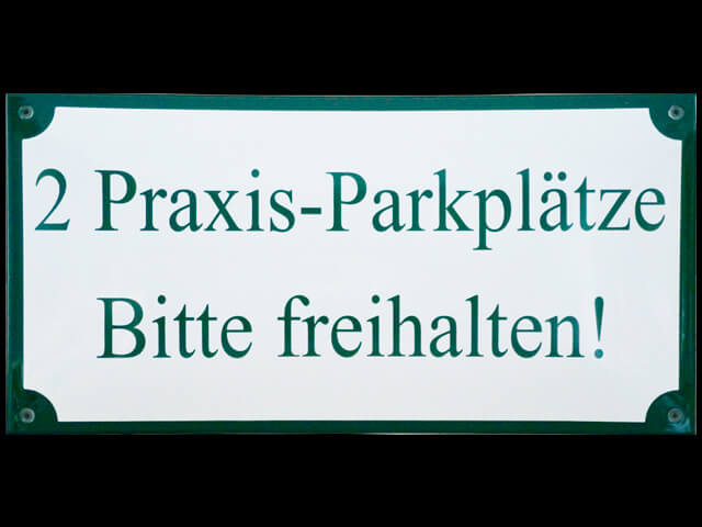 Parkplatz Praxis