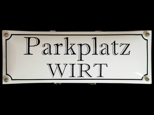 Parkplatzschild zur Mastbefestigung
