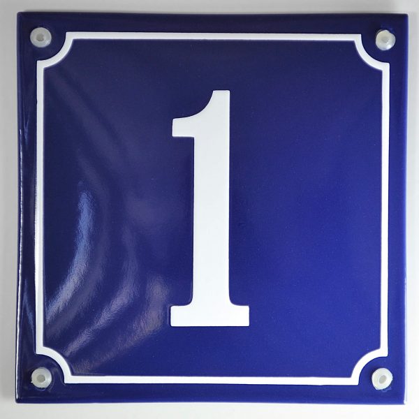 Emaillierte-Hausnummer-blau-16x16-cm