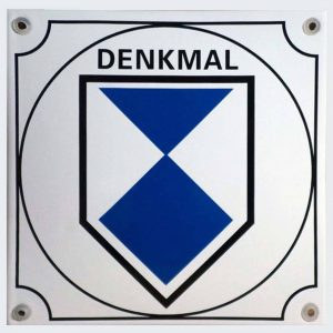 Emaille-Denkmal-16x16cm