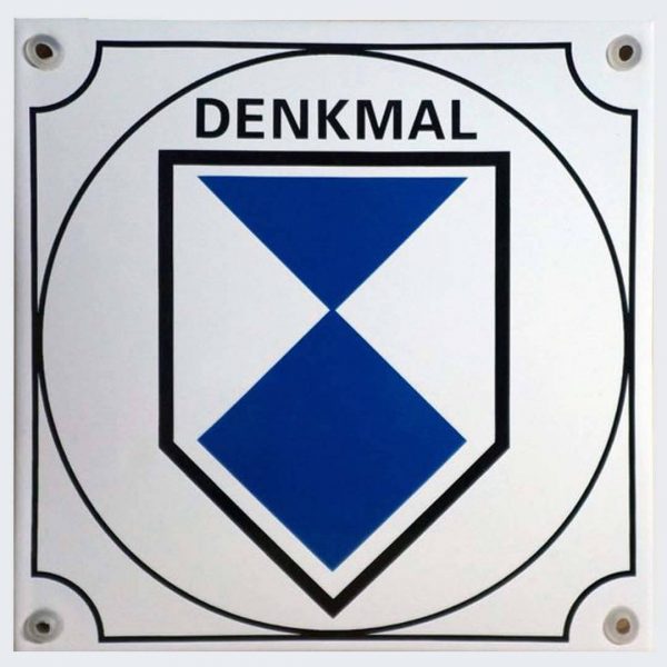 Emaille-Denkmal-16x16cm
