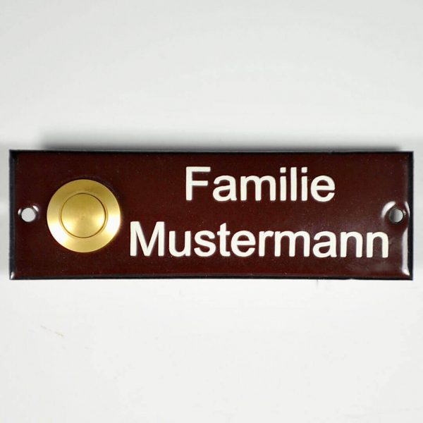 Emaille-Klingelschild-110x35mm