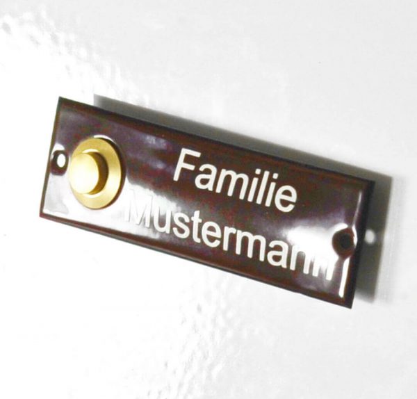 Emaille-Klingelschild-110x35mm