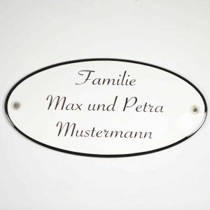 Emaille-Namensschild-20x10cm