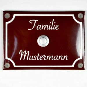 Emailleschild-Klingelschild-14x10cm