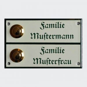 Klingelschild-Doppelnamen-14x7cm