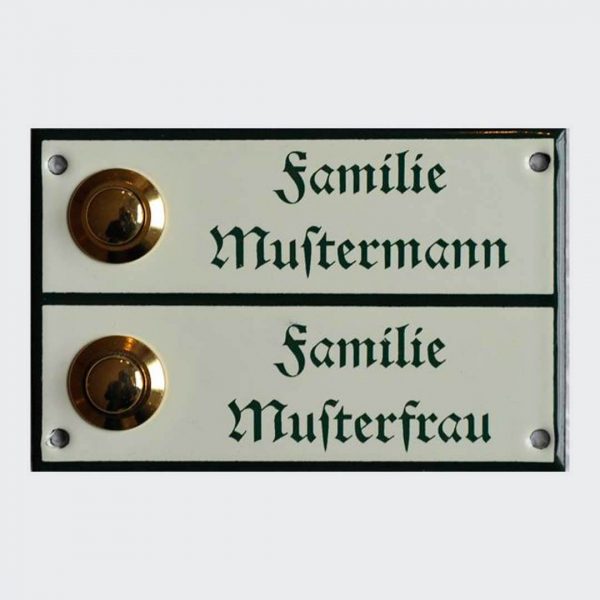 Klingelschild-Doppelnamen-14x7cm