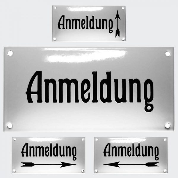 Nostalgie-Emailleschild-Anmeldung-20x10cm