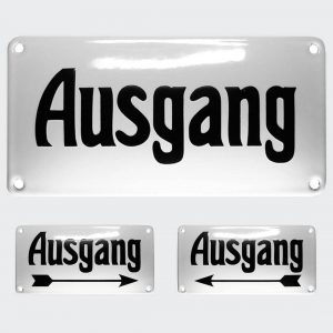 Nostalgie-Emailleschild-Ausgang-20x10cm