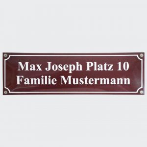 Straßenschild-Email-40x12-cm
