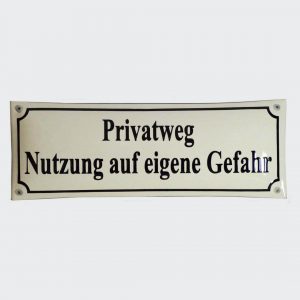 Straßenschild-Emaille-33x12-cm