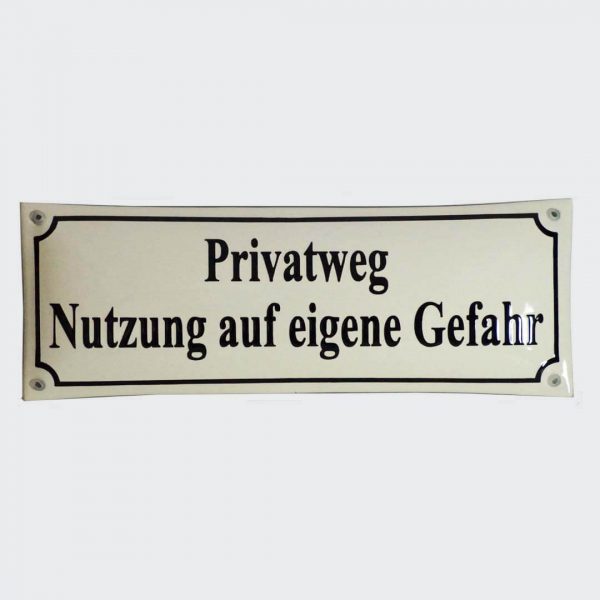 Straßenschild-Emaille-33x12-cm