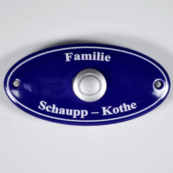 ovales-Klingelschild-Emaille-10x5cm