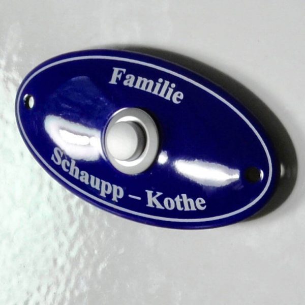 ovales-Klingelschild-Emaille-10x5cm