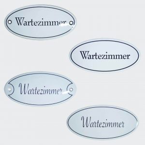 Emaille-Tuerschild-Wartezimmer-10x5cm