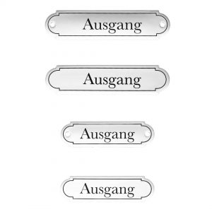 Emaille-Türschild-Ausgang