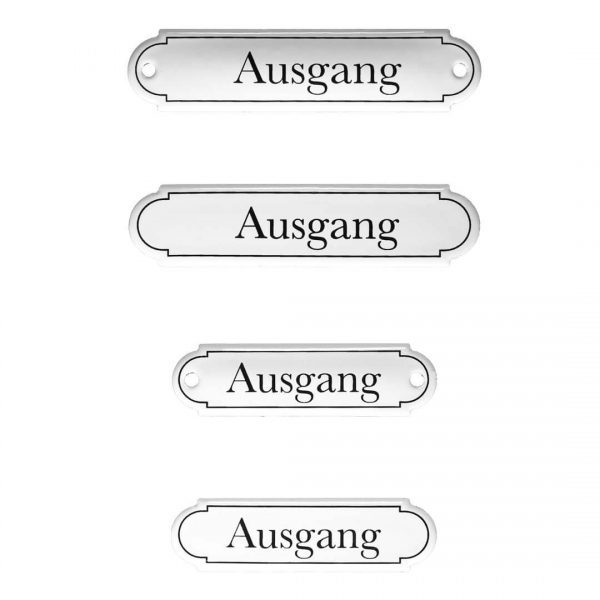 Emaille-Türschild-Ausgang