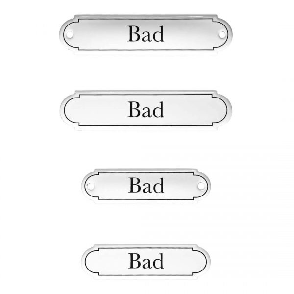 Emaille-Türschild-Bad