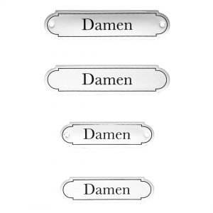 Emaille-Türschild-Damen