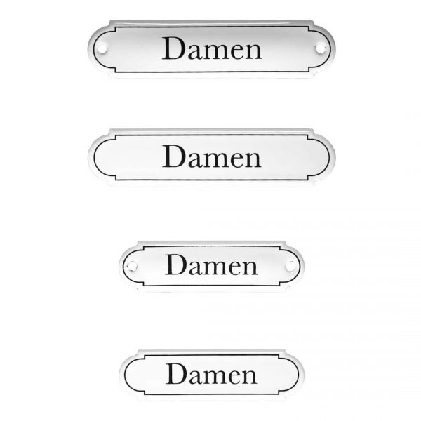 Emaille-Türschild-Damen