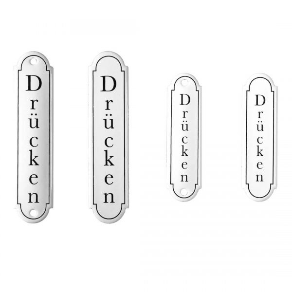 Emaille-Türschild-Druecken