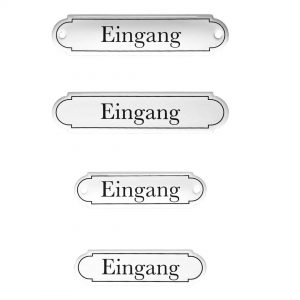 Emaille-Türschild-Eingang