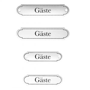 Emaille-Türschild-Gaeste