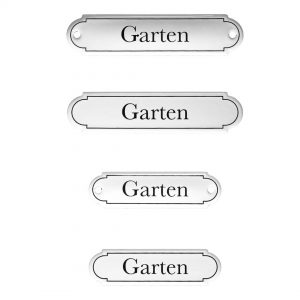 Emaille-Türschild-Garten