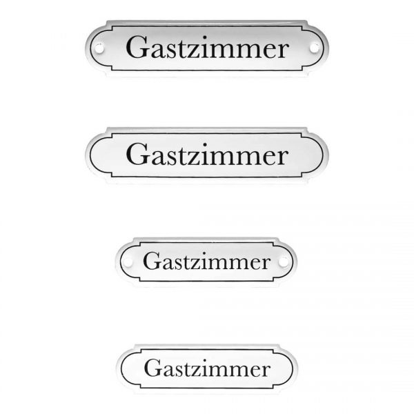 Emaille-Türschild-Gastzimmer