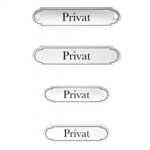 Emaille-Türschild-Privat