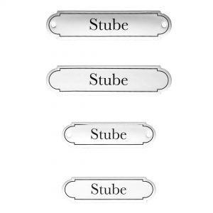 Emaille-Türschild-Stube