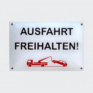 Emailleschild-Ausfahrt-freihalten-30x20cm