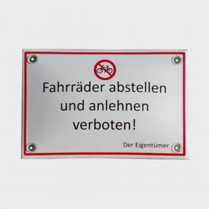 Emailleschild-Fahrraeder-abstellen-verboten-15x10cm