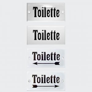 Hinweisschild-Toilette-Email-10x5cm