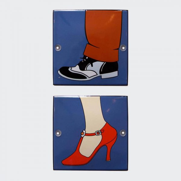 Toilettenschild-Emaille-Schuhe-10x10cm
