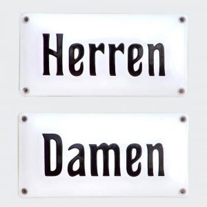 Toilettenschild-Herren-Damen-Emaille-20x10cm