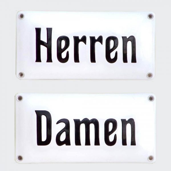 Toilettenschild-Herren-Damen-Emaille-20x10cm