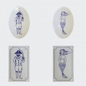 Toilettenschild-Meersymbole