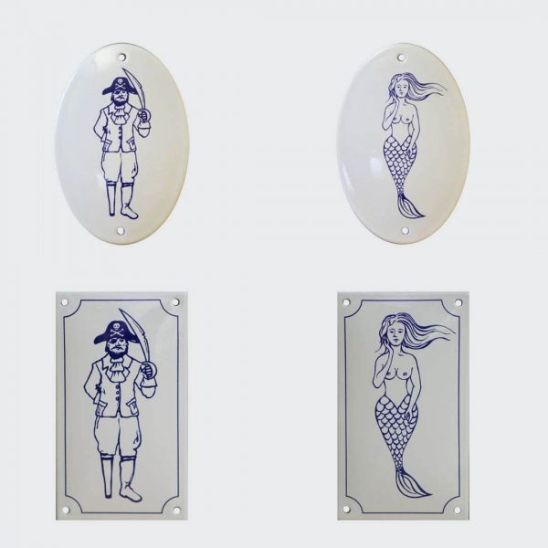 Toilettenschild-Meersymbole