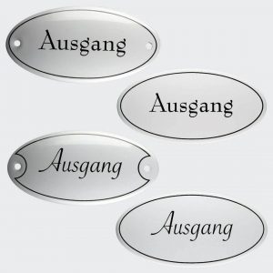 Tuerschild-Emaille-Ausgang-oval-10x5cm