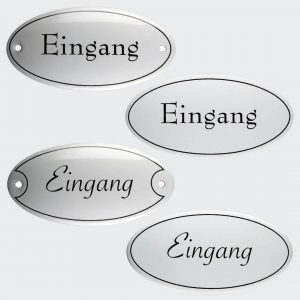 Tuerschild-Emaille-Eingang-oval-10x5cm