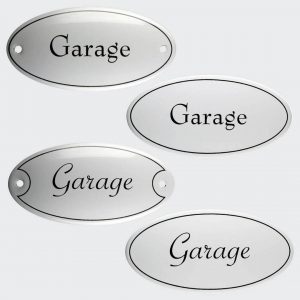 Tuerschild-Emaille-Garage-oval-10x5cm