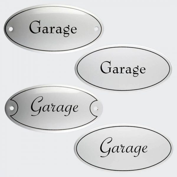 Tuerschild-Emaille-Garage-oval-10x5cm