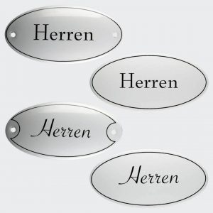 Tuerschild-Emaille-Herren-oval-10x5cm